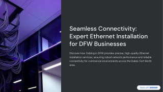 Seamless Connectivity Expert Ethernet Installation for DFW Businesses