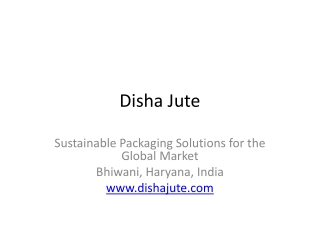 Disha Jute – Leading Jumbo Bags Exporter from Bhiwani, Haryana | FIBC Maker