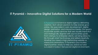 IT Pyramid – Innovative Digital Solutions for a Modern World