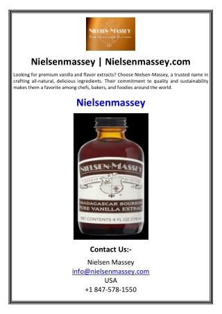 Nielsenmassey  Nielsenmassey.com