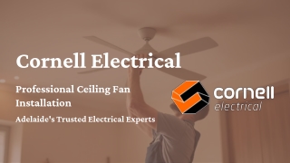 Ceiling Fan Installation Adelaide
