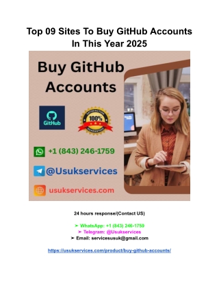 Top 09 Sites To Buy GitHub Accounts In This Year 2025