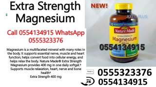Nature Made Extra Strength Magnesium Oxide 400 mg