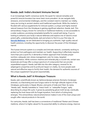 Keeda Jadi_ India's Ancient Immune Secret