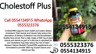 Nature's made cholestoff plus