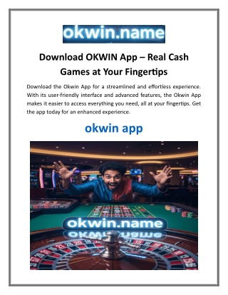 Download OKWIN App