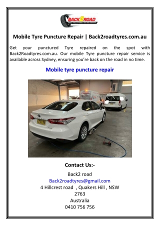 Mobile Tyre Puncture Repair  Back2roadtyres.com.au (1)
