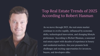 Robert Hasman Talks AI and Big Data’s Role in Real Estate