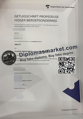 WhatsApp:  86 19911539281 Order a Hogeschool van Amsterdam degree.