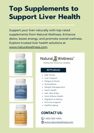 Top Supplements to Support Liver Health - www.naturalwellness.com