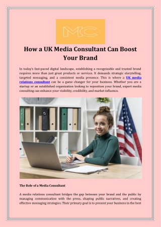 How a UK Media Consultant Can Boost Your Brand