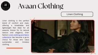 Linen Clothing - Timeless Fashion for Every Season