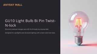 Anyray Mall believes that lighting should do more than simply illuminate