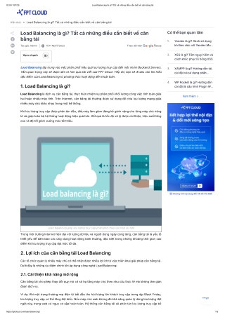 Load Balancing Là Gì? Giải Pháp Cân Bằng Tải Nâng Cao Hiệu Suất Hệ Thống Server