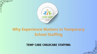 Why Experience Matters in Temporary School Staffing