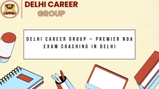 NDA Coaching Classes in Delhi