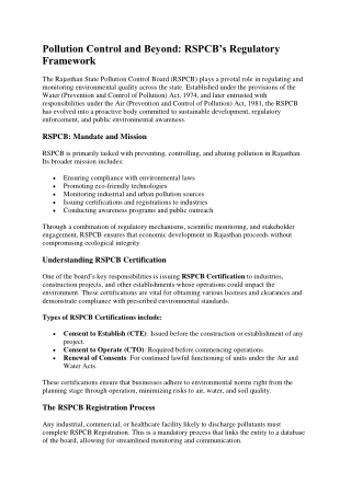 Air, Water, Waste: HSPCB’s Environmental Performance Snapshot