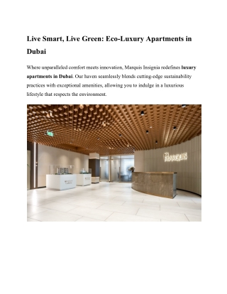 Marquis Point - Luxury apartments in Dubai