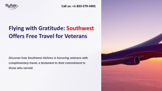 Southwest  Airlines Veterans  Fly Free
