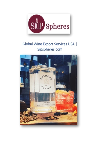 Global Wine Export Services USA | Sipspheres.com