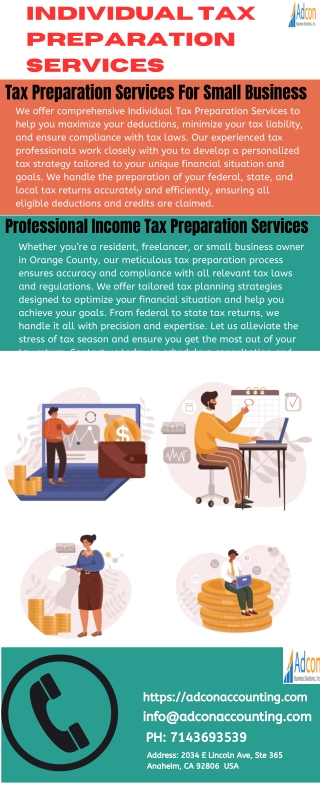 Individual Tax Preparation Services