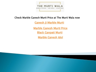 Check Marble Ganesh Murti Price at The Murti Wala now