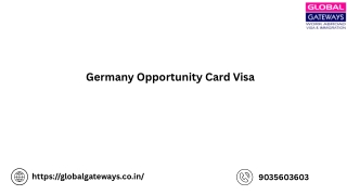 Germany Opportunity Card Visa