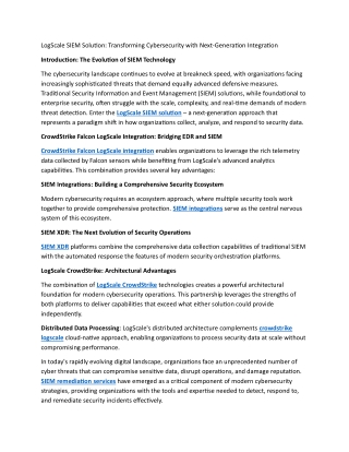 LogScale SIEM Solution