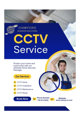 Top CCTV Services by Cismycro Business Solutions