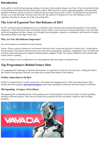 The Most Anticipated New Port Releases of 2023