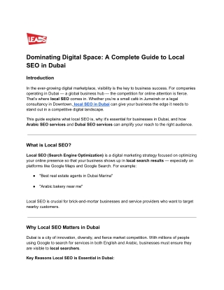 Dominating Digital Space_ A Complete Guide to Local SEO in Dubai