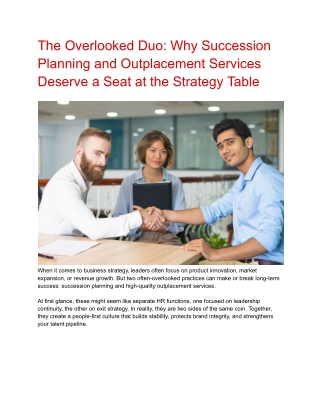 The Overlooked Duo_ Why Succession Planning and Outplacement Services Deserve a Seat at the Strategy Table