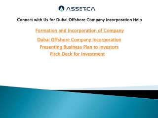 Connect with Us for Dubai Offshore Company Incorporation Help