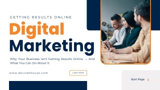 Why Your Business Isn't Getting Results Online — And What You Can Do About It