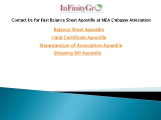 Contact Us for Fast Balance Sheet Apostille at MEA Embassy Attestation