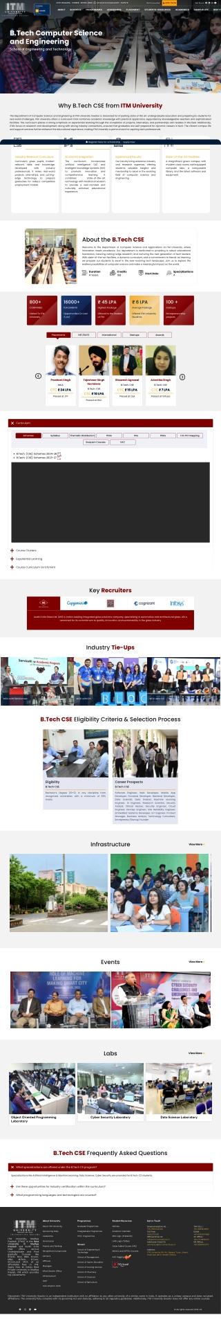 Computer Science Engineering courses in Gwalior