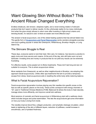 Want Glowing Skin Without Botox_ This Ancient Ritual Changed Everything