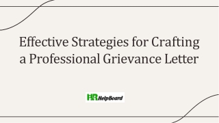 Letter of Grievance to Employer