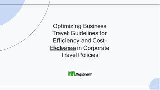 Travel Policy Format