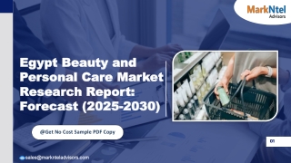 Egypt Beauty and Personal Care Market Size, Share, Report by 2030