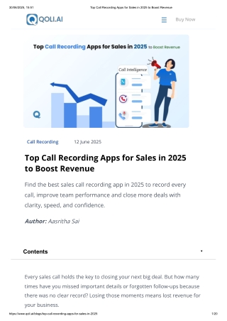 Top Call Recording Apps for Sales in 2025 to Boost Revenue