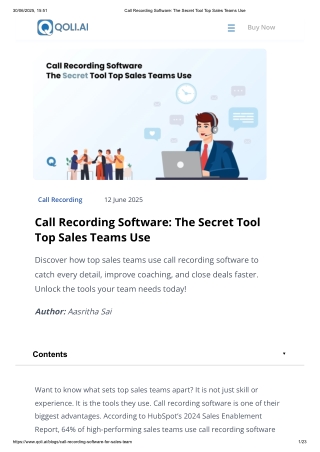 Call Recording Software_ The Secret Tool Top Sales Teams Use