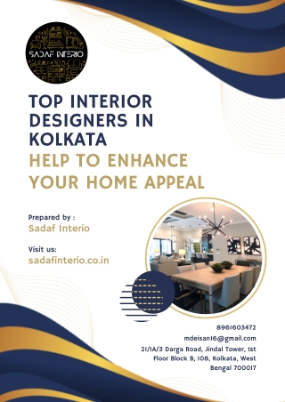 Top Interior Designers in Kolkata Help to Enhance Your Home Appeal