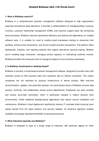 Biziblaze_Detailed_QA