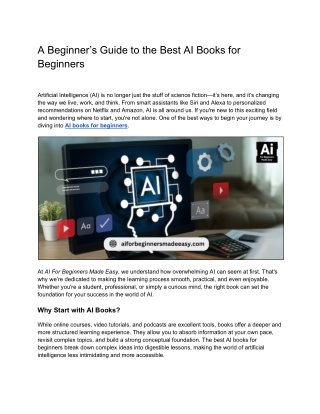 A Beginner’s Guide to the Best AI Books for Beginners
