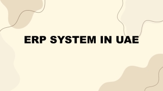 ERP Systems in UAE – Market Overview, Benefits, and Future Trends
