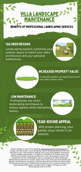 Villa landscape maintenance