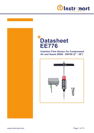 EE776 Thermal Mass Flow Meter | Instromart
