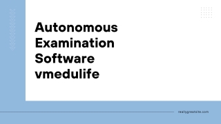 Autonomous Examination Software vmedulife
