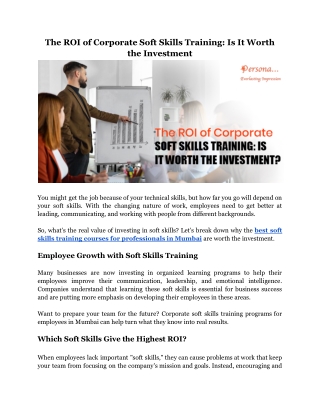The ROI of Corporate Soft Skills Training_ Is It Worth the Investment